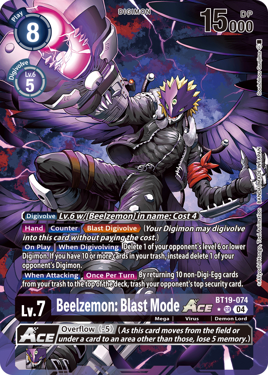 Beelzemon: Blast Mode ACE, BT19-074-p1