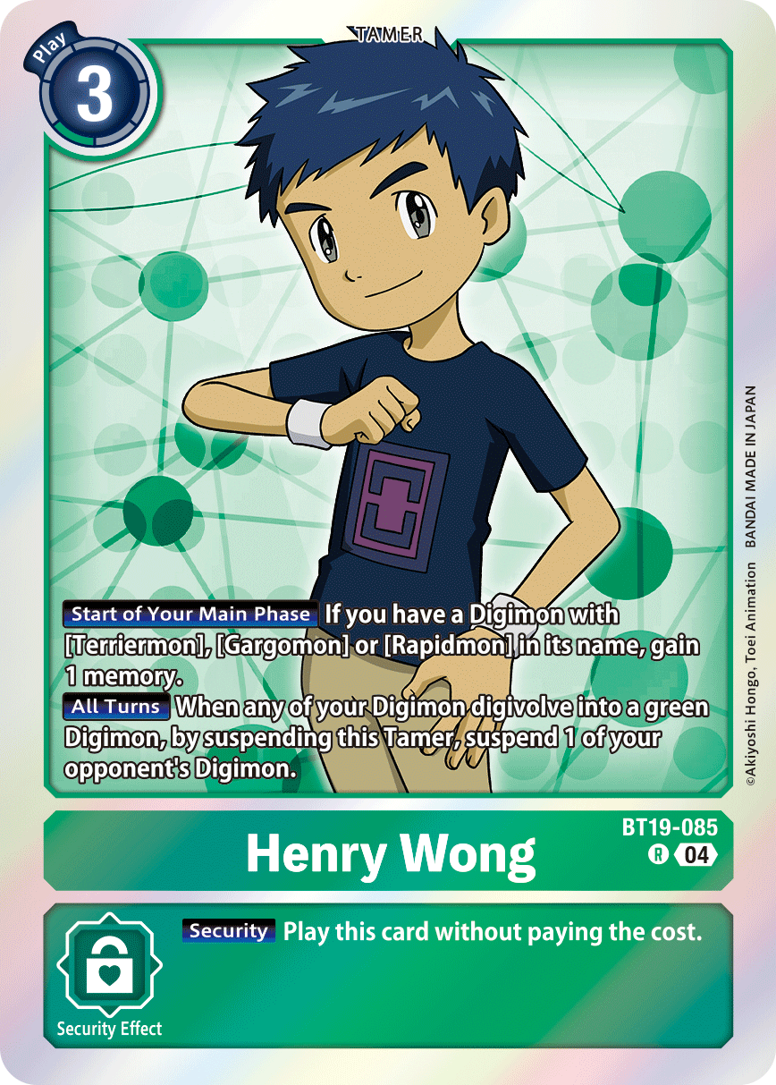 Henry Wong, BT19-085