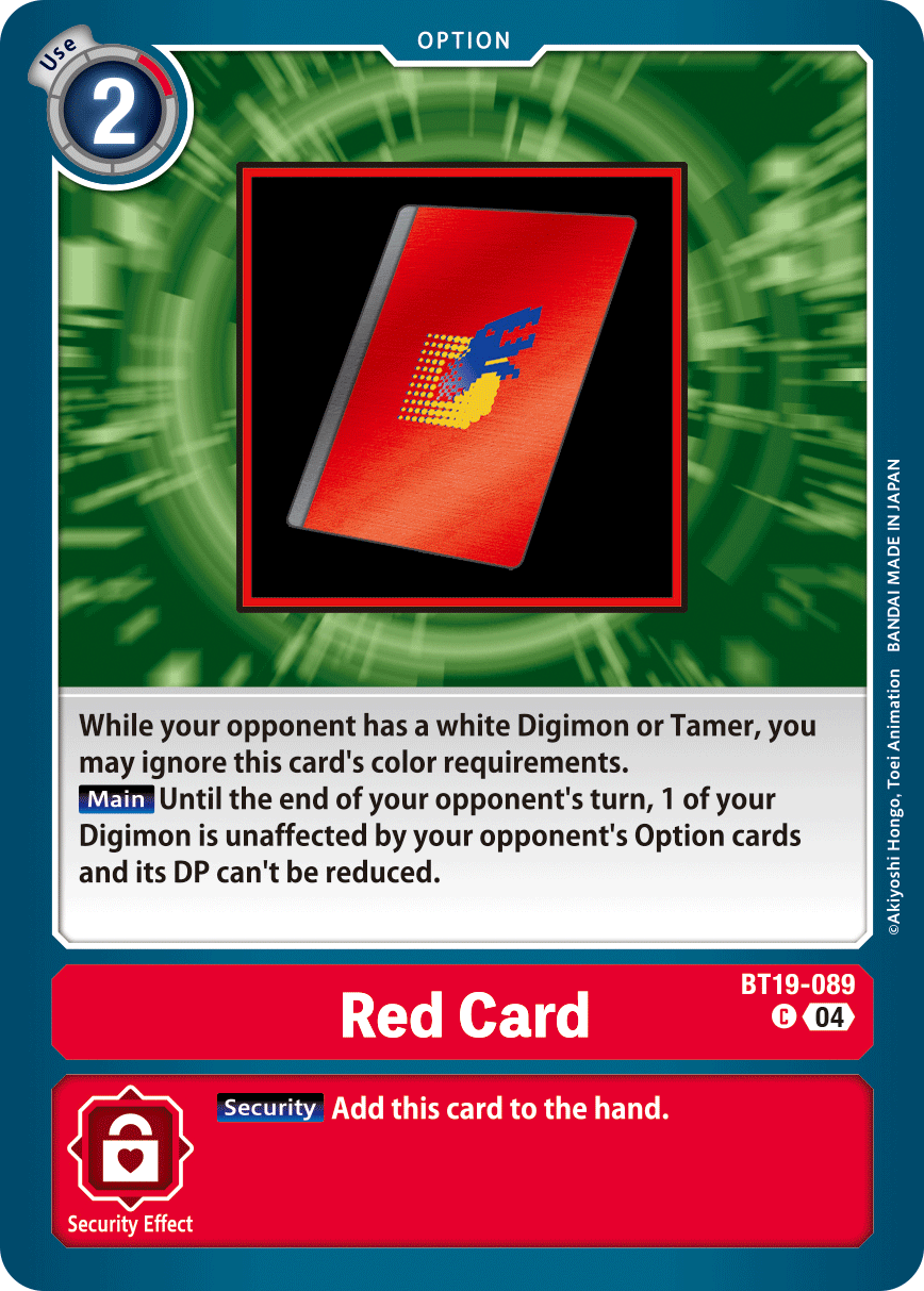 Red Card, BT19-089