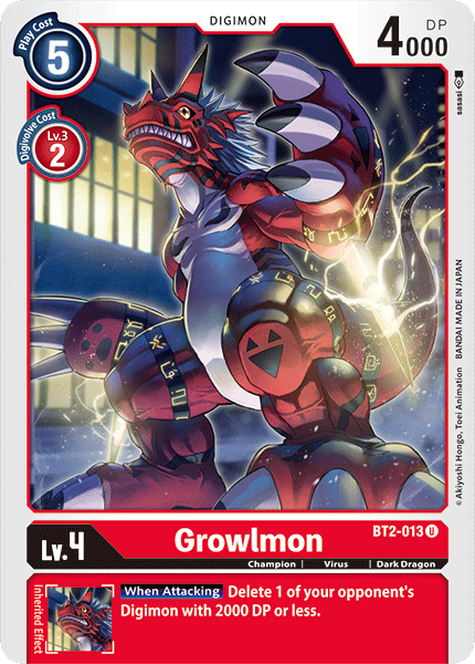 Growlmon, BT2-013