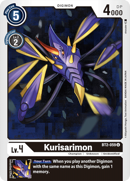 Kurisarimon, BT2-059