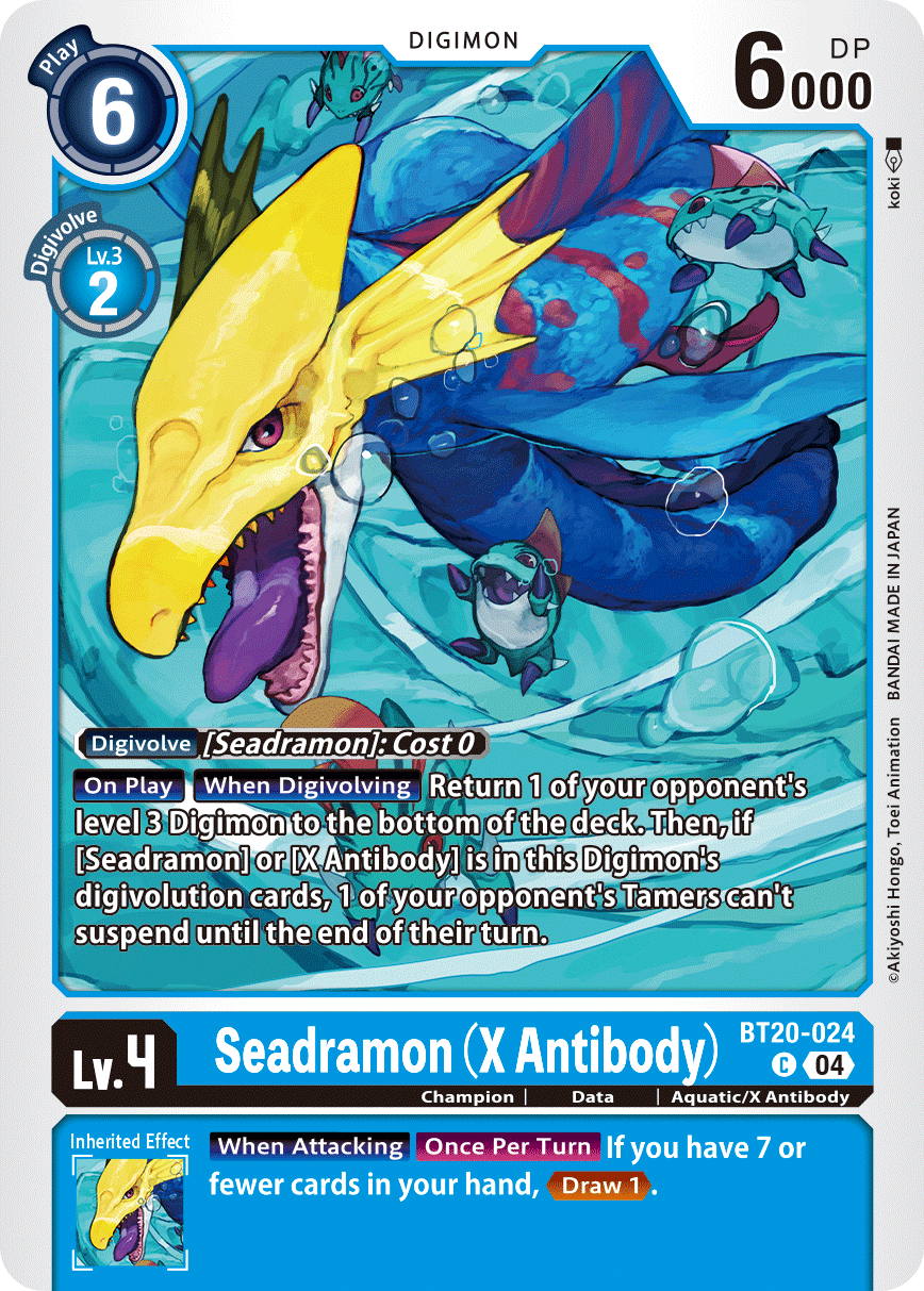 Seadramon (X Antibody), BT20-024
