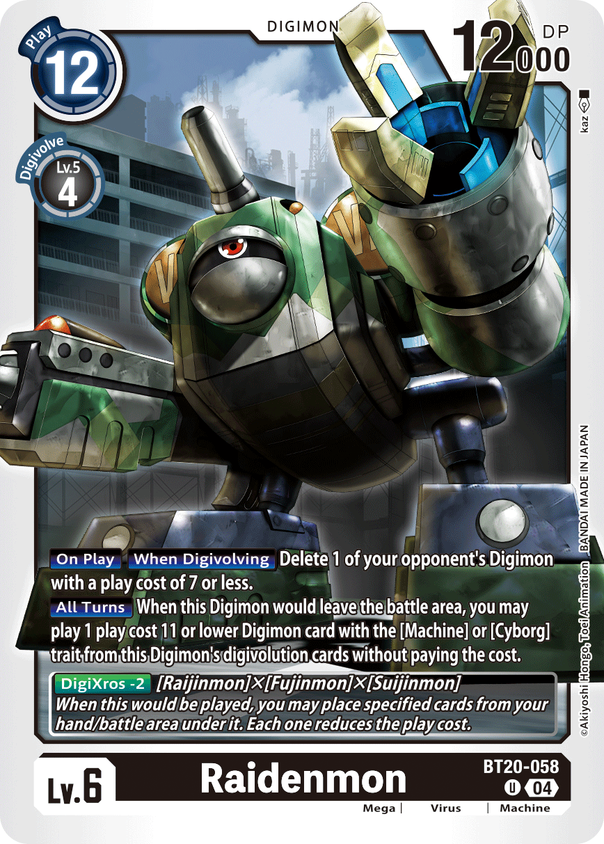 Raidenmon, BT20-058