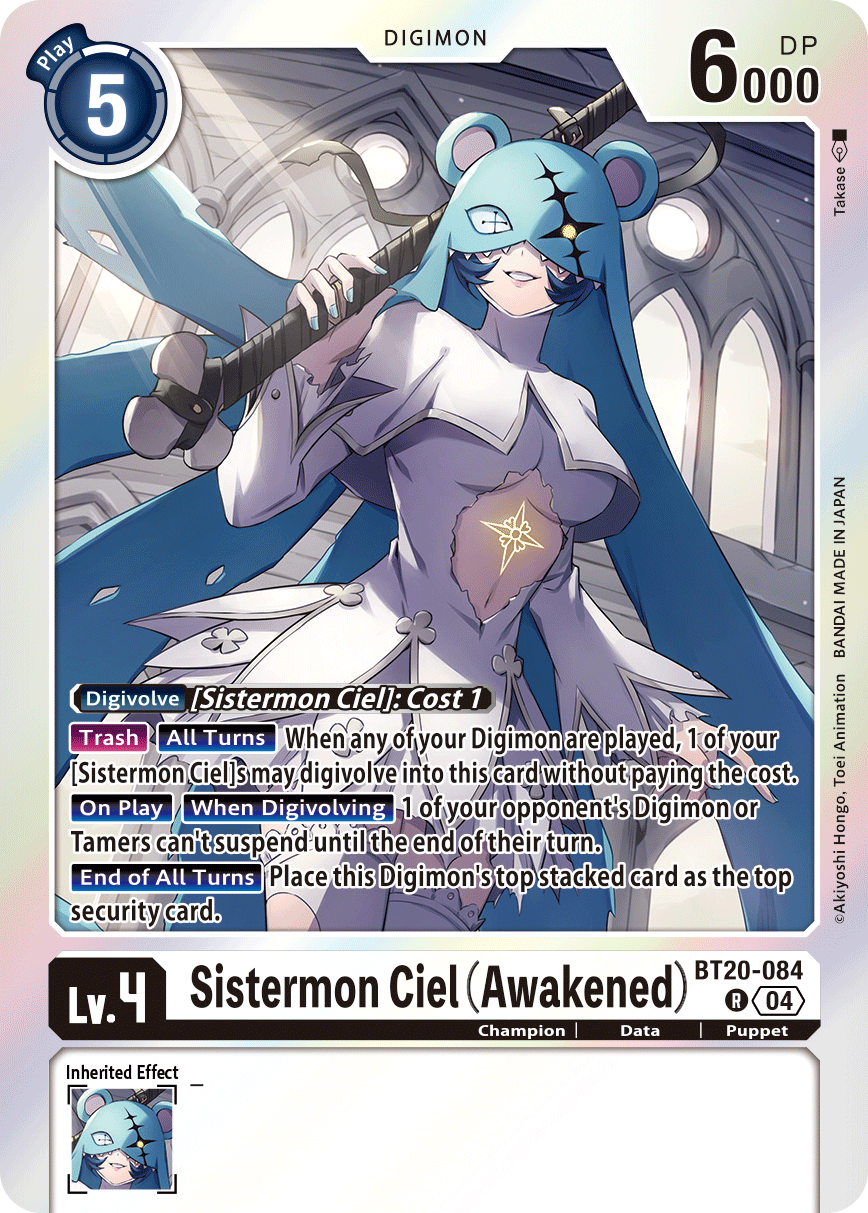 Sistermon Ciel (Awakened), BT20-084