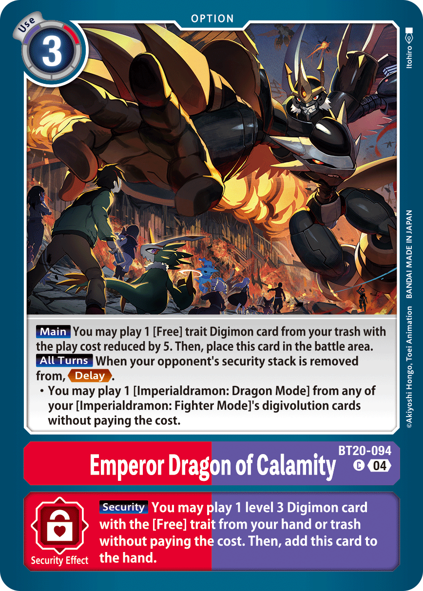 Emperor Dragon of Calamity, BT20-094