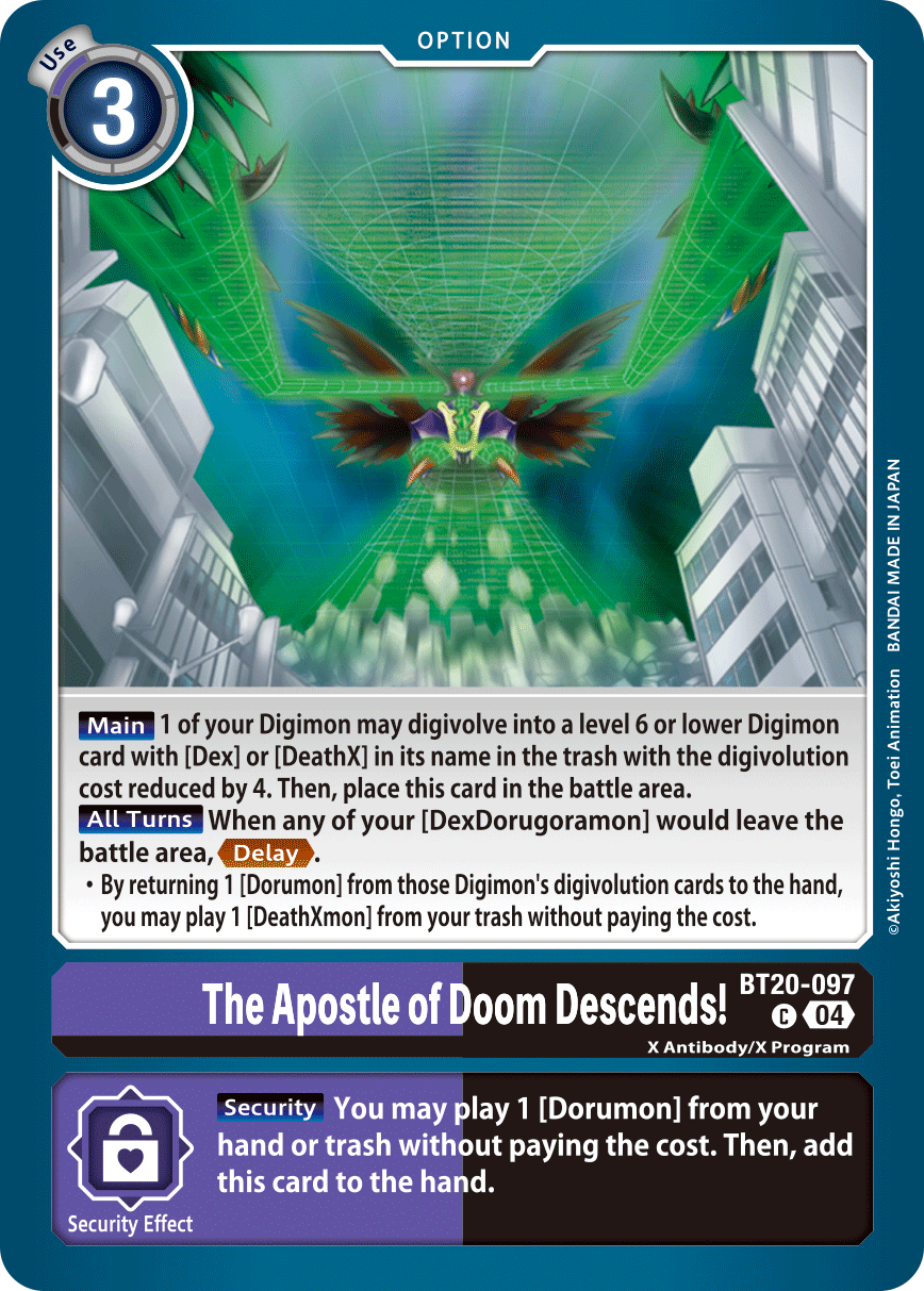 The Apostle of Doom Descends!, BT20-097