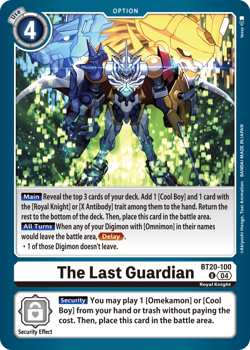 The Last Guardian, BT20-100