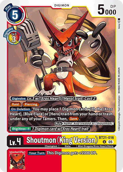 Shoutmon (King Version), BT21-016