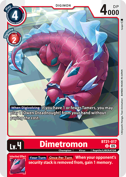 Dimetromon, BT21-017