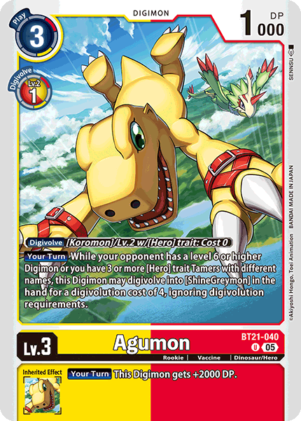 Agumon, BT21-040