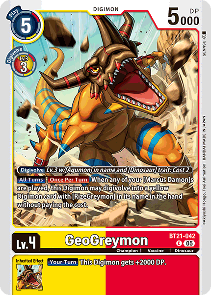 GeoGreymon, BT21-042