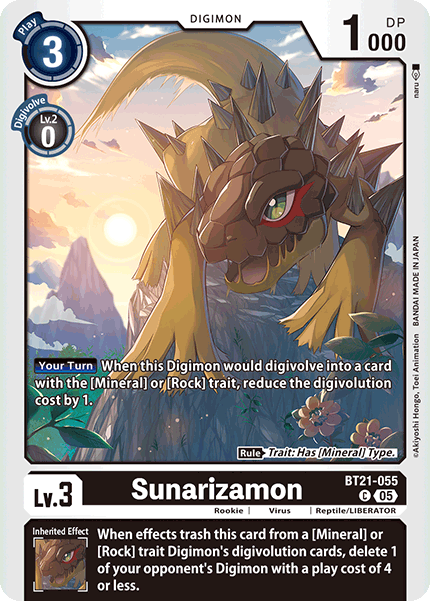 Sunarizamon, BT21-055