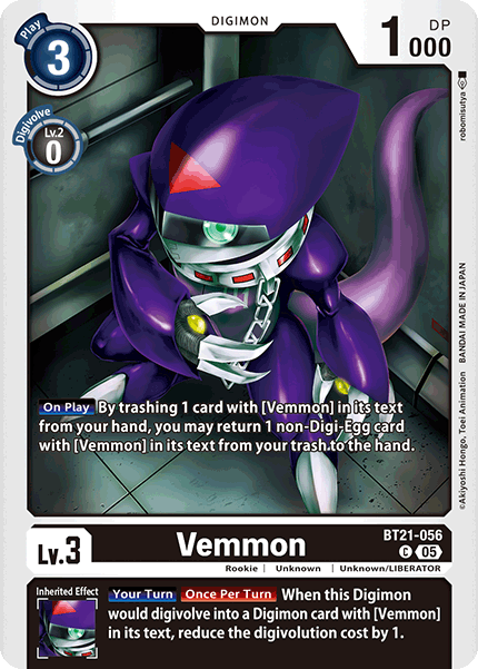 Vemmon, BT21-056