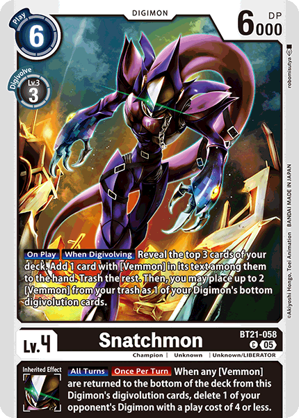 Snatchmon, BT21-058