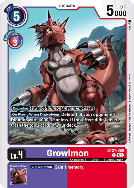 Growlmon, BT21-068