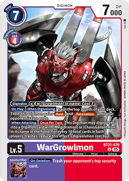WarGrowlmon, BT21-076