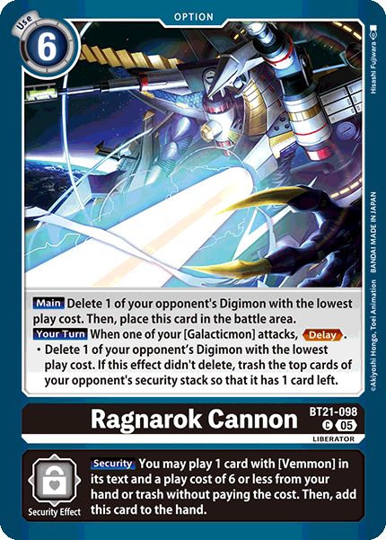 Ragnarok Cannon, BT21-098