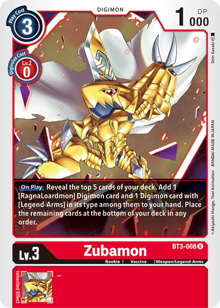 Zubamon, BT3-008