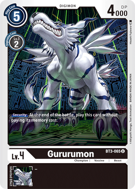 Gururumon, BT3-065