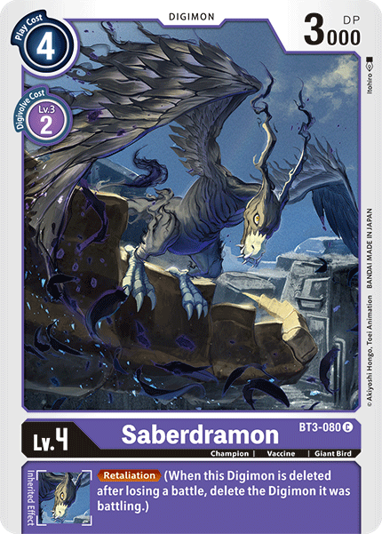 Saberdramon, BT3-080