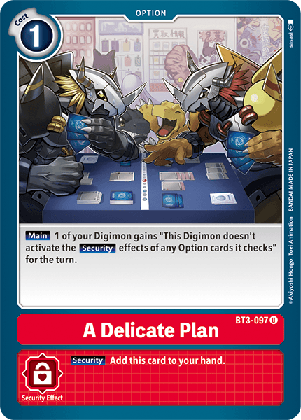 A Delicate Plan, BT3-097