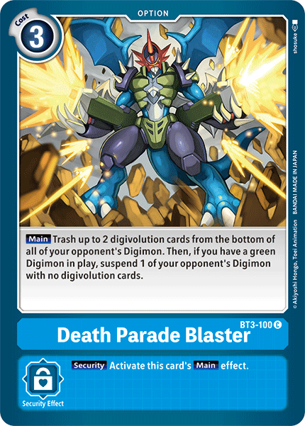 Death Parade Blaster, BT3-100