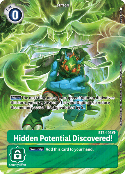 Hidden Potential Discovered!, BT3-103-p1
