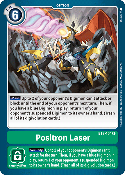 Positron Laser, BT3-104