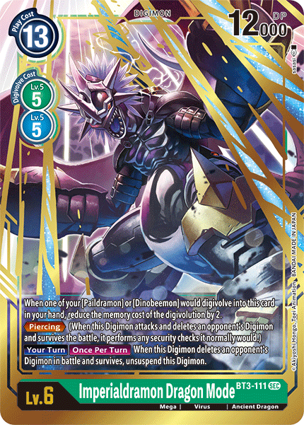 Imperialdramon Dragon Mode, BT3-111