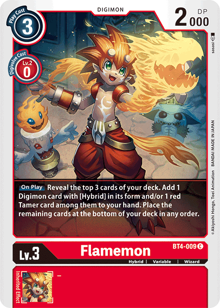 Flamemon, BT4-009