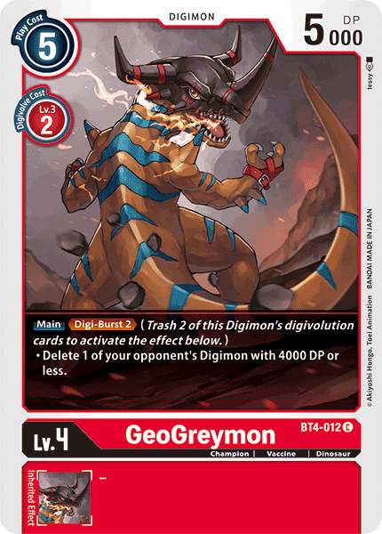 GeoGreymon, BT4-012