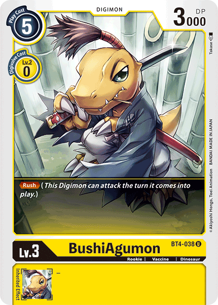 BushiAgumon, BT4-038