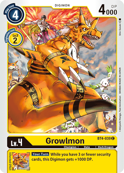 Growlmon, BT4-039