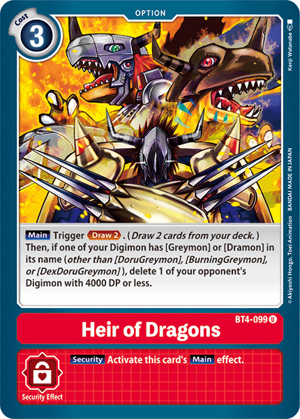 Heir of Dragons, BT4-099
