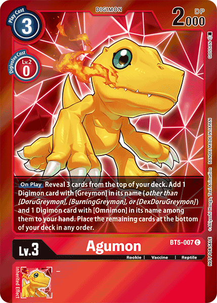 Agumon, BT5-007-p1