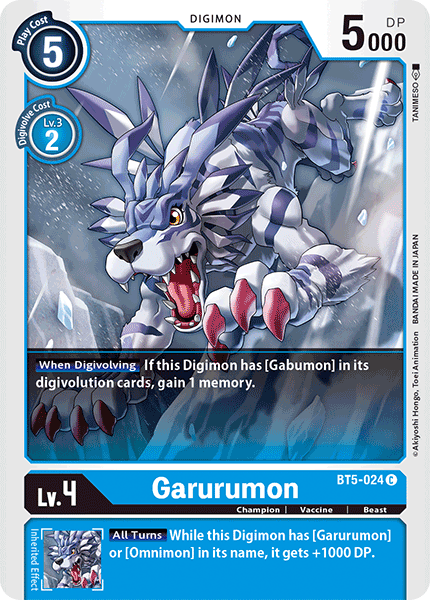 Garurumon, BT5-024
