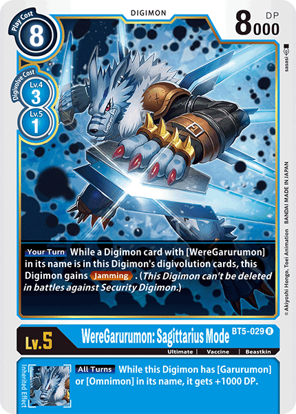 WereGarurumon: Sagittarius Mode, BT5-029