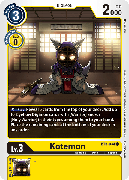 Kotemon, BT5-034-p1