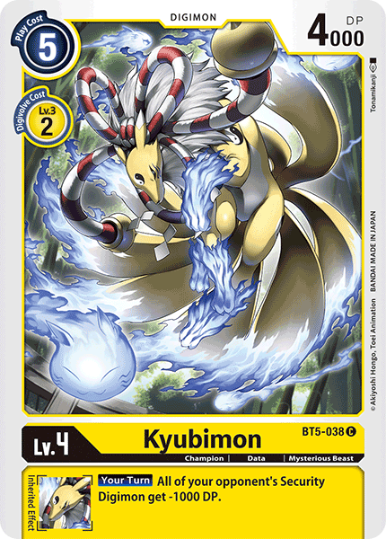 Kyubimon, BT5-038