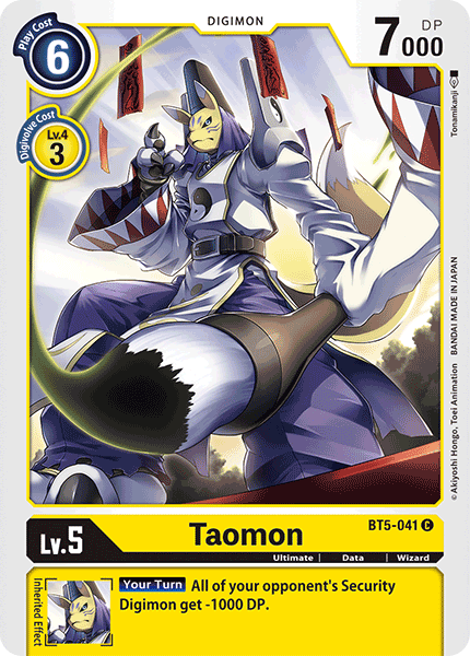 Taomon, BT5-041