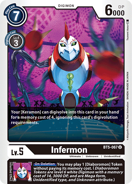 Infermon, BT5-067