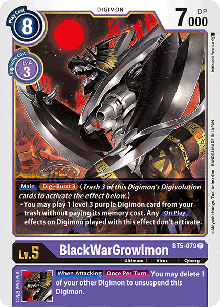BlackWarGrowlmon, BT5-079