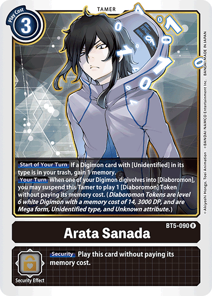 Arata Sanada, BT5-090