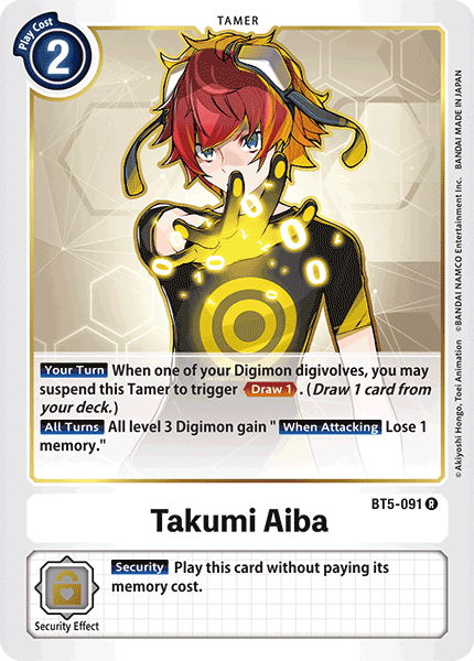 Takumi Aiba, BT5-091