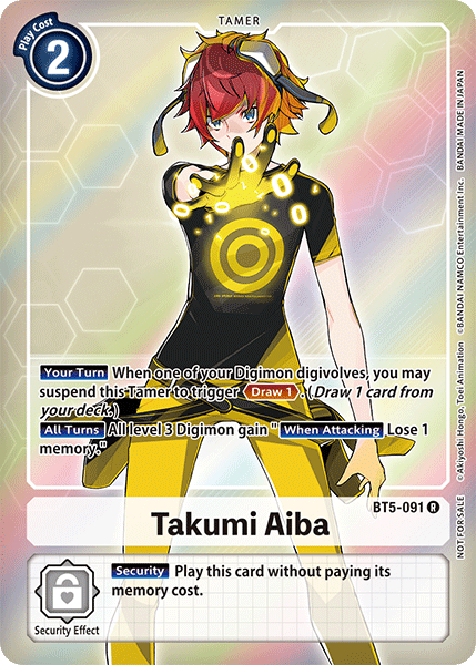 Takumi Aiba, BT5-091-p1