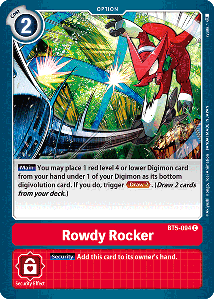 Rowdy Rocker, BT5-094