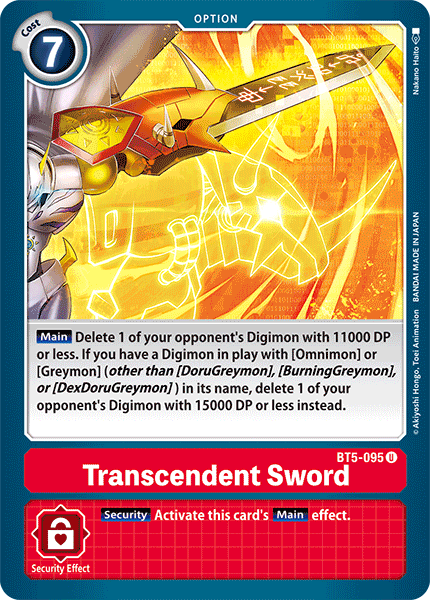 Transcendent Sword, BT5-095