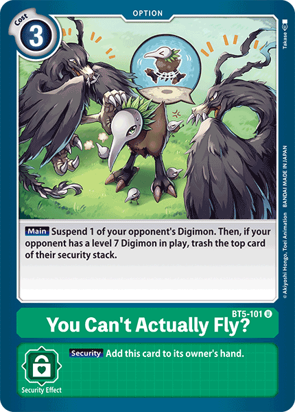 You Can't Actually Fly?, BT5-101