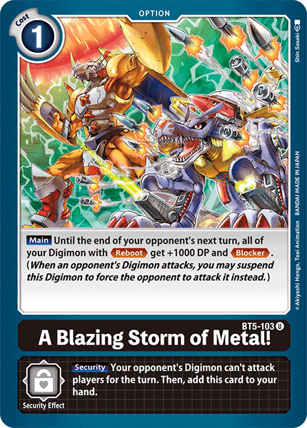 A Blazing Storm of Metal!, BT5-103