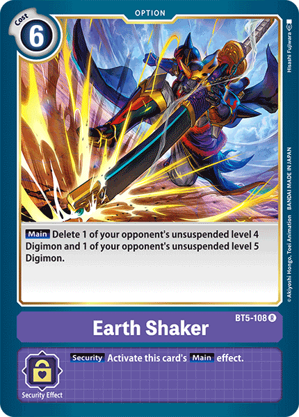 Earth Shaker, BT5-108